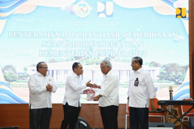 Kementerian PUPR Raih Opini Wajar Tanpa Pengecualian pada Laporan Keuangan Tahun 2023