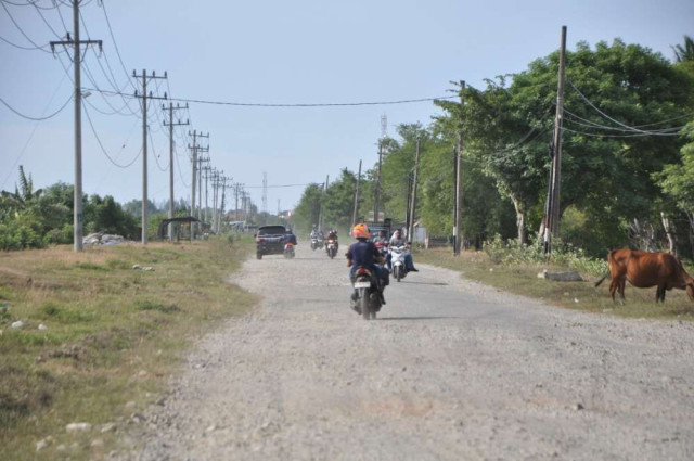 Jalan Rusak Cot Irie Aceh Besar Mulai Diperbaiki