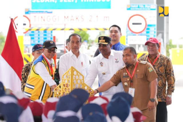 Lengkapi Tol Trans Sumatera, Presiden Jokowi Resmikan 4 Seksi Ruas Tol Sigli - Banda Aceh