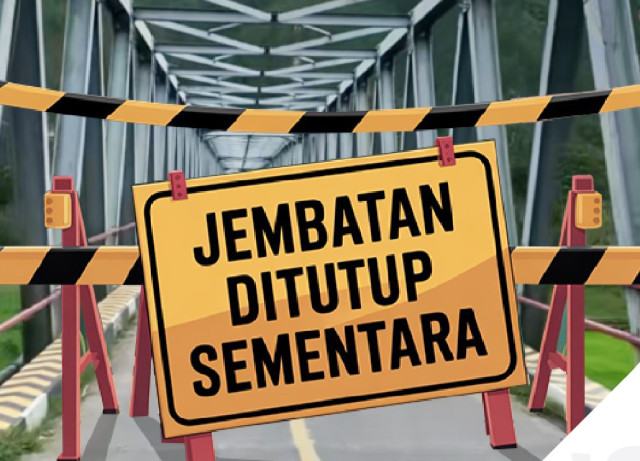 Penutupan Sementara Jembatan Ampa Kolak Rikit Gaib
