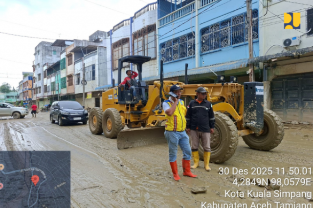 Kementerian PU Pulihkan Layanan Pendidikan hingga Pemerintahan, Pembersihan Lumpur di 52 Fasilitas Umum Aceh Tamiang Capai 60 Pensen