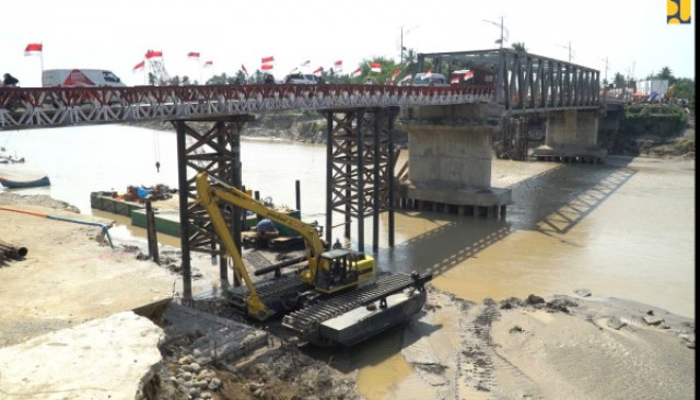 Jaga Konektivitas Ruas Bireuen–Aceh Utara Pascabencana, Kementerian PU Mulai Bangun Permanen Jembatan Krueng Tingkeum Minggu Ketiga Januari 2026