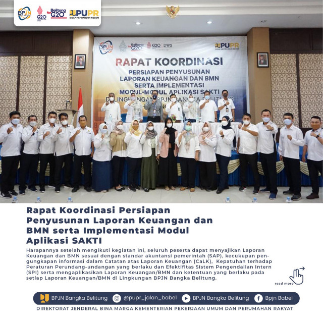 RAPAT KOORDINASI PERSIAPAN PENYUSUNAN LAPORAN KEUANGAN DAN BMN SERTA IMPLEMENTASI MODUL APLIKASI SAKTI