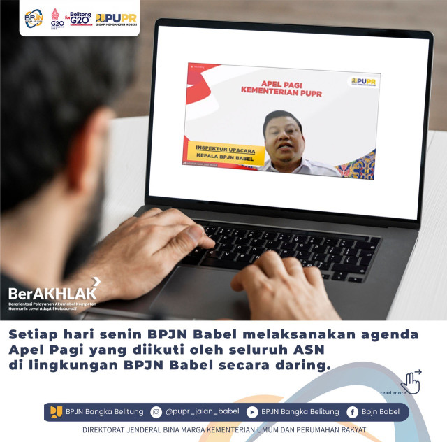 SETIAP HARI SENIN BPJN BANGKA BELITUNG MELAKSANAKAN AGENDA APEL PAGI