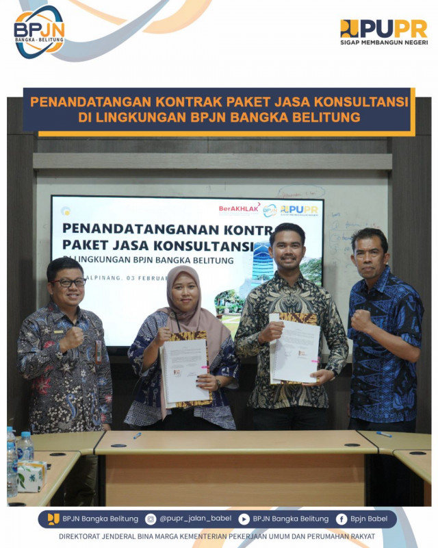 PENANDATANGANAN KONTRAK PAKET JASA KONSULTASI