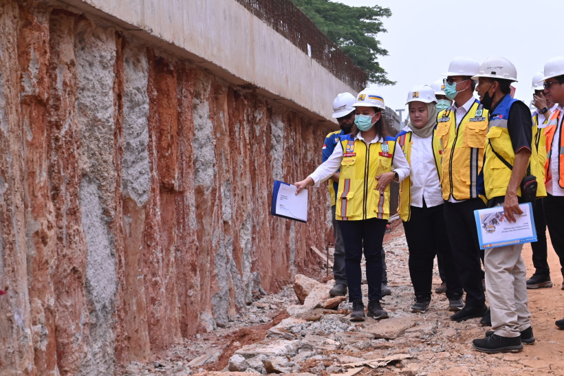 Kunjungan Dirjen Bina Marga ke Proyek Pembangunan Jalan Baru Menuju Kawasan MABES TNI Cilangkap