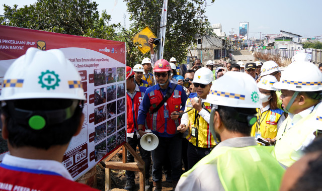 Kunjungan Kerja Spesifik Komisi V DPR RI, Jembatan Cikereteg Optimis Akan Rampung Oktober 2023