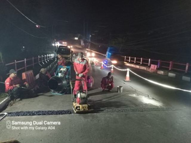 Perbaikan Jembatan Cikundul di Ruas Jalan Puncak Selesai