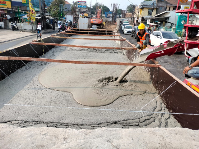 Pekerjaan Fly Over Nurtanio Sudah Memasuki Tahap Pengecoran