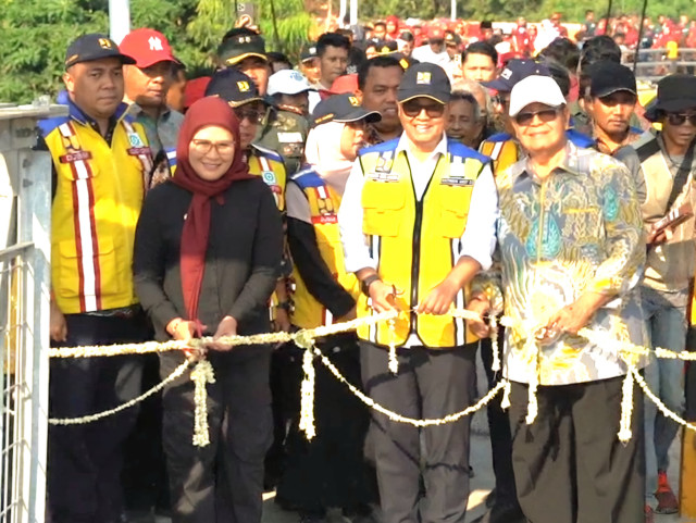 Peresmian Jembatan Gantung Krasak : Penghubung Antar Warga hingga Sarana Ekowisata Baru Indramayu