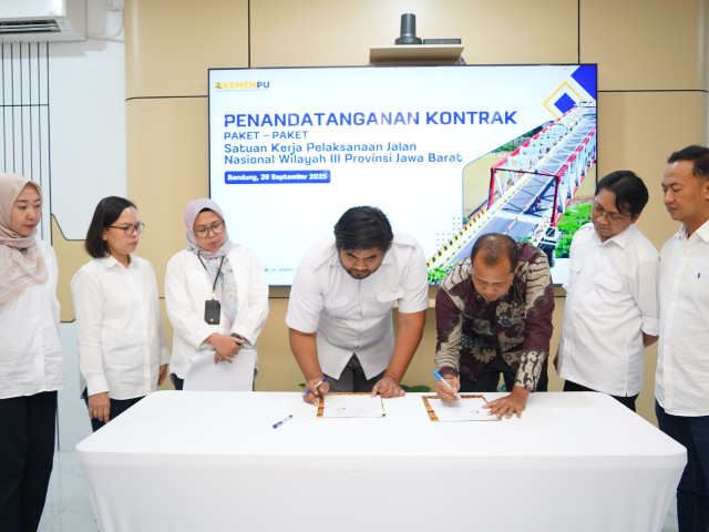 5 Kontrak Baru Ditandatangani: BBPJN DKI Jakarta - Jawa Barat Pastikan Ekonomi & Pariwisata  Kian Terkoneksi