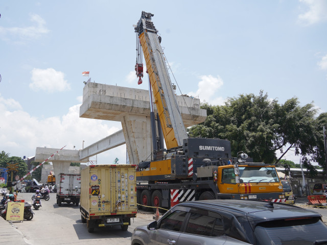 Pemasangan Girder Fly Over Nurtanio Dimulai, Progres Pembangunan Lampaui Target
