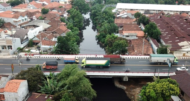 Pelebaran Jembatan Grogolan Mengatasi Bottle Neck di Jalan Sudirman Pekalongan