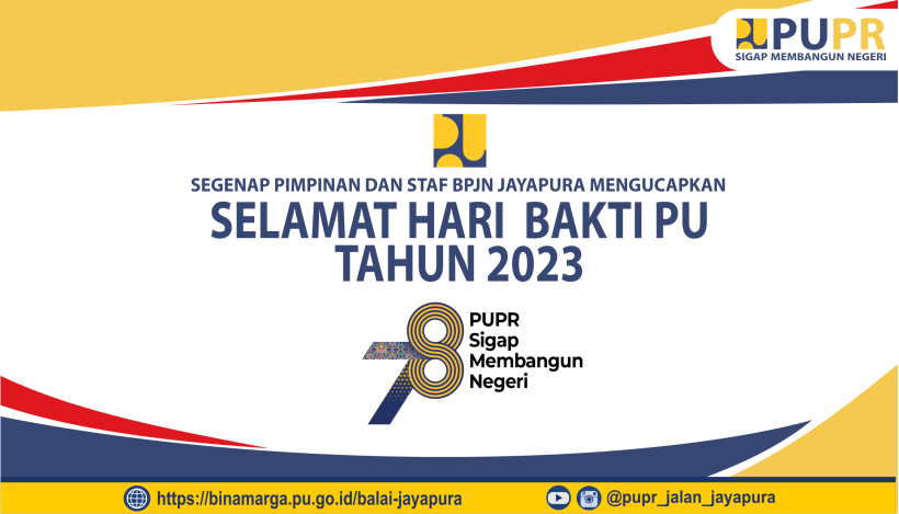 SELAMAT HARI BAKTI PU TAHUN 2023