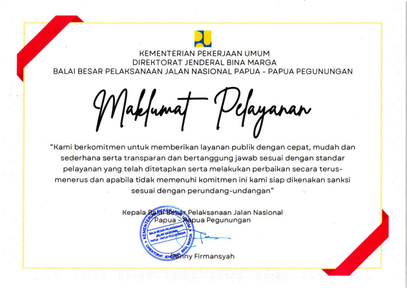 MAKLUMAT PELAYANAN 2026