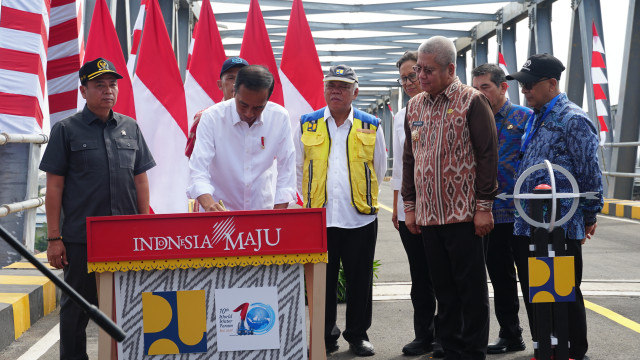 Peresmian Duplikasi Jembatan Kapuas 1 Oleh Presiden Republik Indonesia