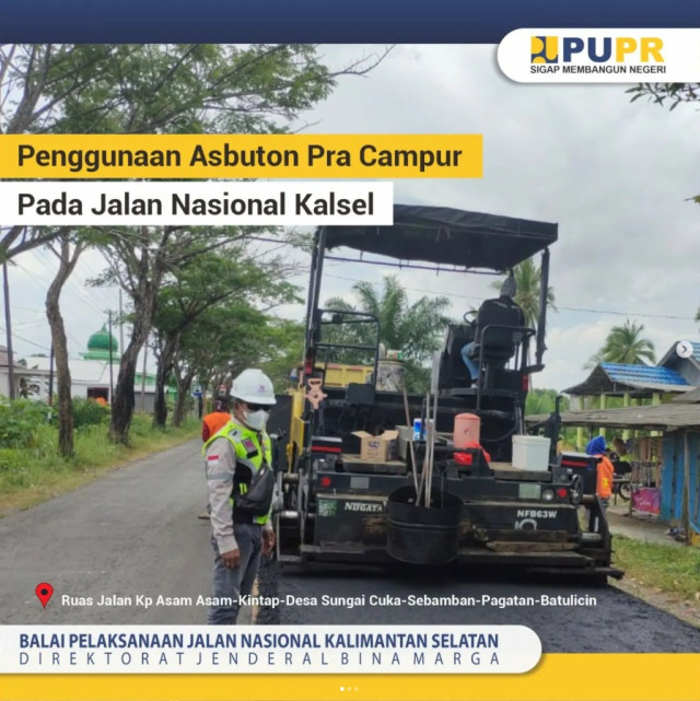 Penggunaan Asbuton Pra Campur Pada Jalan Nasional Kalsel