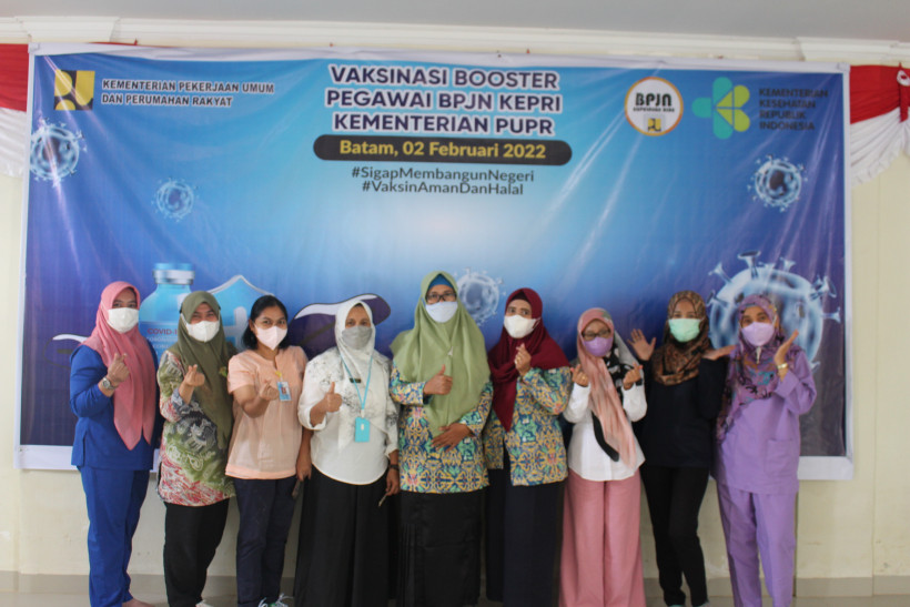 Vaksinasi Booster Pegawai Balai Pelaksanaan Jalan Nasional Kepulauan Riau