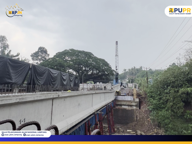 BPJN Lampung Monitoring Pembangunan Jembatan Way Sabuk Lampura