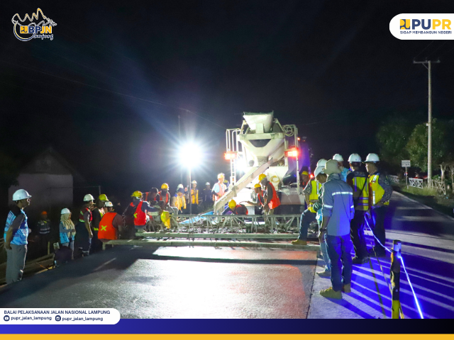 Tim BPJN Lampung Kerjakan Paket Preservasi Jalan dan Jembatan di Ruas Sp. 4 - Bts. Prov. Sumsel tahap I