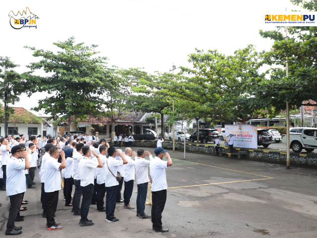 BPJN Lampung Gelar Apel Internalisasi Zona Integritas, Kukuhkan Komitmen Menuju WBK/WBBM
