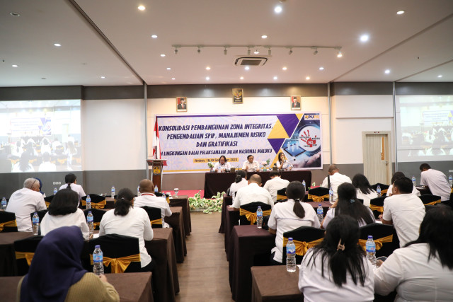 Konsolidasi Pembangunan Zona Integritas, Pengendalian SPIP, Manajemen Risiko dan Gratifikasi di Lingkungan BPJN Maluku