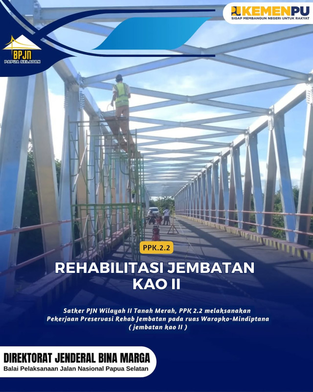 Rehabilitasi jembatan Kao II