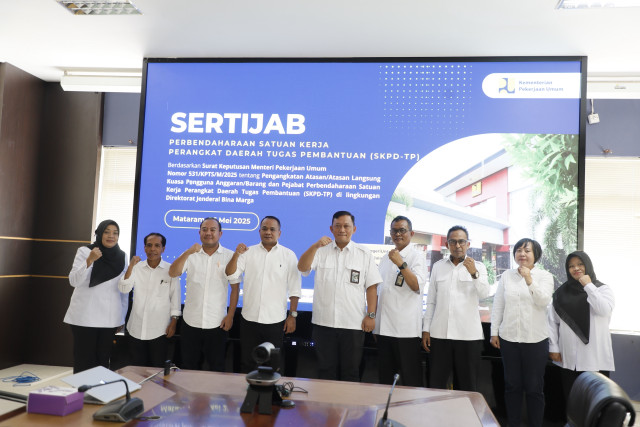Serah Terima Jabatan Kepala Satker SKPD-TP Provinsi NTB: Dana Indra Praja, S.T. Gantikan Ahmad Hari Amrozi, S.T.