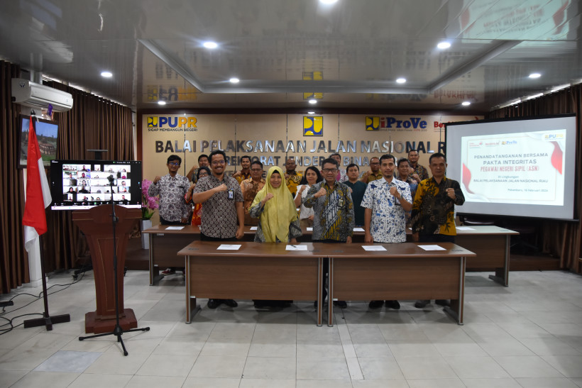 Penandatanganan Pakta Integritas di Lingkungan BPJN Riau