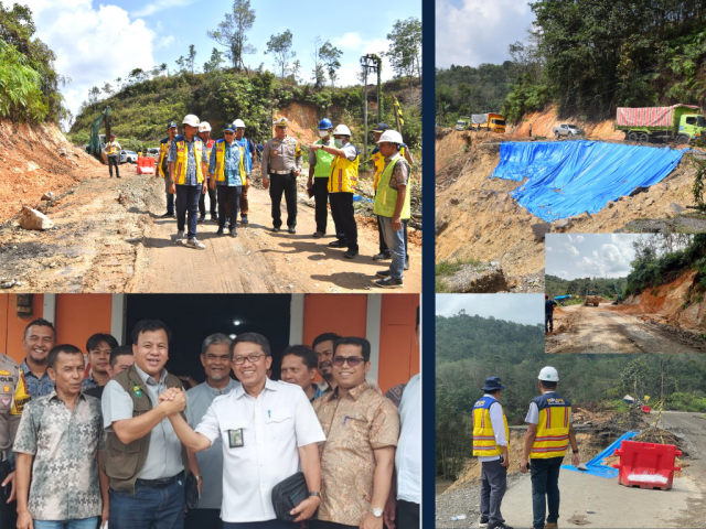 Longsor di Bukit Betabuh Kuansing, BPJN Riau segera bertindak cepat.