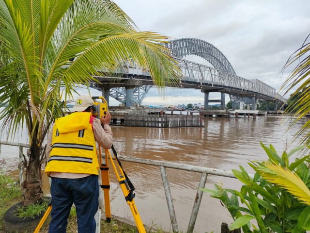 Inspeksi Jembatan Mahakam I Pasca Tertabrak Tongkang Batubara