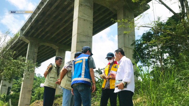 Inspeksi Pelaksanaan Konstruksi Jembatan Sei Wampu Tol