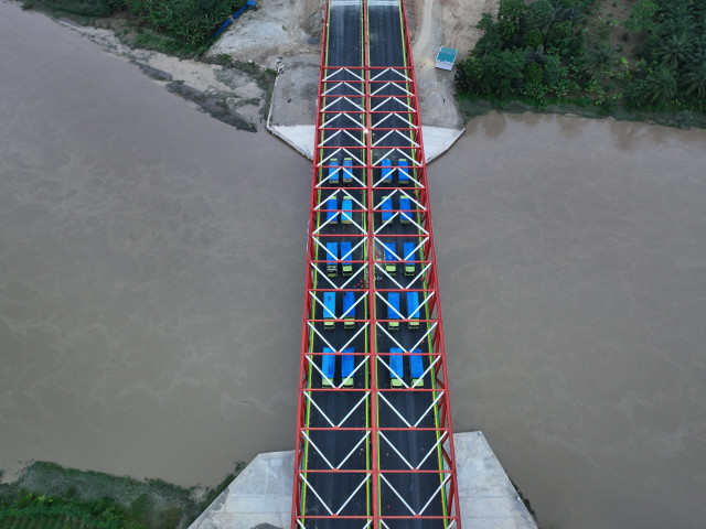 Uji Laik Fungsi Jembatan Sungai Wampu Tol Ruas Binjai - Langsa