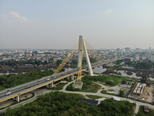 Inspeksi Jembatan Siak IV Provinsi Riau