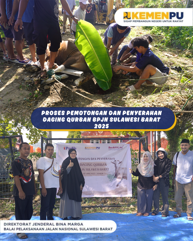 PROSES KEGIATAN QURBAN DALAM RANGKA MEMPERINGATI HARI RAYA IDHUL ADHA 1446 H