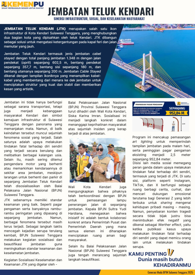 SINERGI INFRASTRUKTUR, SOSIAL, DAN KESELAMATAN MASYARAKAT