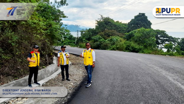 KUNJUNGAN KERJA KEPALA BPJN SULAWESI UTARA KE WILAYAH KERJA PPK 2.1 PROVINSI SULAWESI UTARA SATUAN KERJA PJN WILAYAH II SULAWESI UTARA