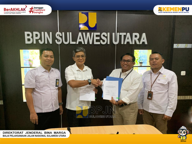 BPJN Sulawesi Utara Laksanakan Penandatanganan Rencana Kerja Tahunan (RKT) 2025
