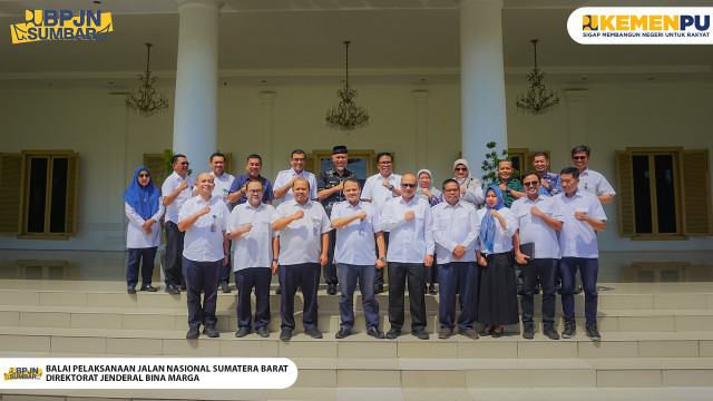 UPT Kementerian Pekerjaan Umum Wilayah Sumatera Barat Laksanakan Kunjungan Silaturahmi dan Audiensi Bersama Gubernur Sumatera Barat