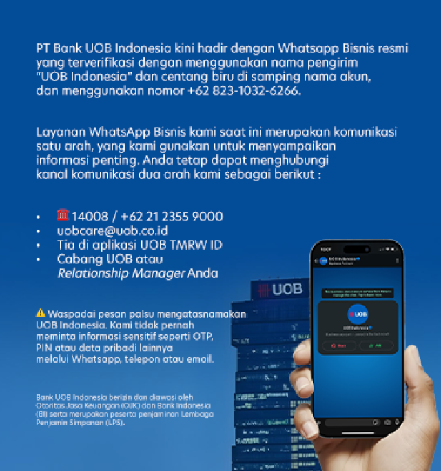 Berapa WhatsApp UOB