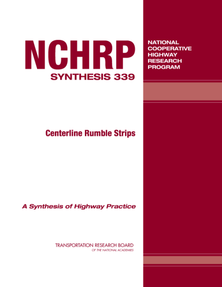 NCHRP Syn 339 Centreline Rumble Strips