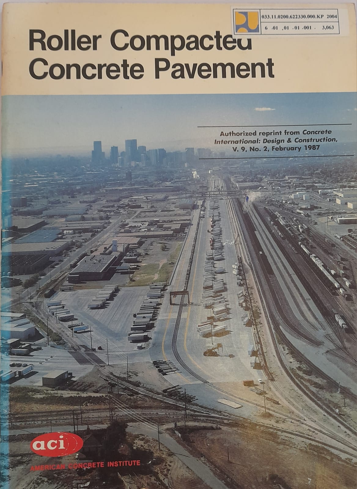 Roller Compacted Concrete Pavement