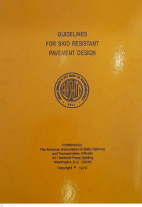 Image of Guidelines for Skid Resistant Pavement Design