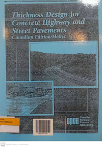 Image of CPCA:  Thickness Design for Concrete Highway and Street Pavements