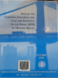 Image of Manual for Condition Evaluation and Load and Resistance Factor Rating (LRFR) of Highway Bridges