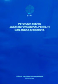 Image of Petunjuk Teknis Jabatan Fungsional Peneliti dan Angka Kreditnya