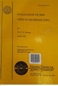 NCAT Report No. 93-3  Evaluation of SMA Used in Michigan (1991)