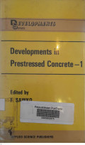 Developments in Prestressed Concrete - 1