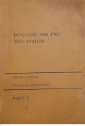 Dynatest 8000 FWD Test System Part 2: Owner Manual Technical Description