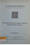 PEDOMAN INSPEKSI PEMELIHARAAN PERKERASAN LENTUR